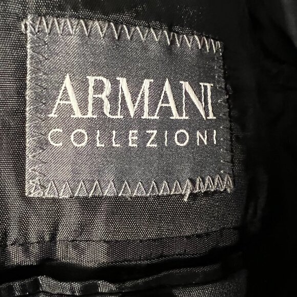 Armani Collezioni Mens black 100% Wool  Sports Coat 42/L - Picture 6 of 11